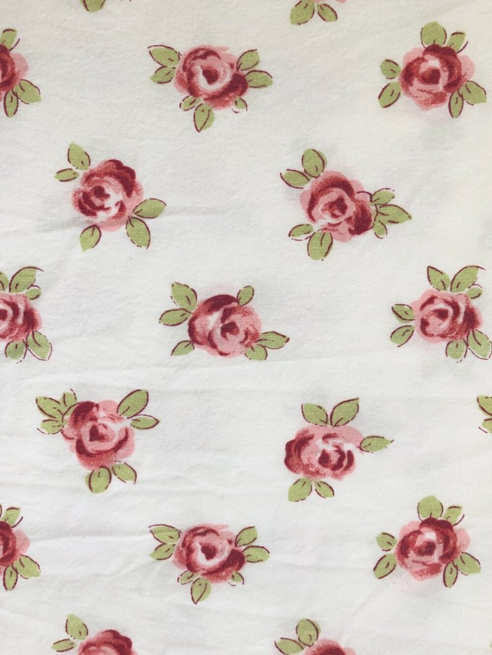 Vintage Laura Ashley Bibi Rose Complete Queen Sheet Set Cotton Red W/Pink - Picture 4 of 6